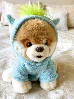 GUND Pomeranian Stuffed Dog Plush Toy Unicorn Outfit Jacket Cute New